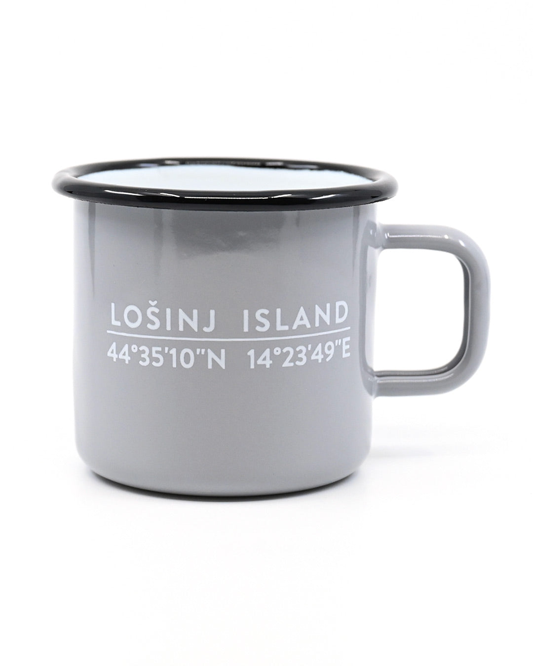 Losinj Island Enamel Mug Grey