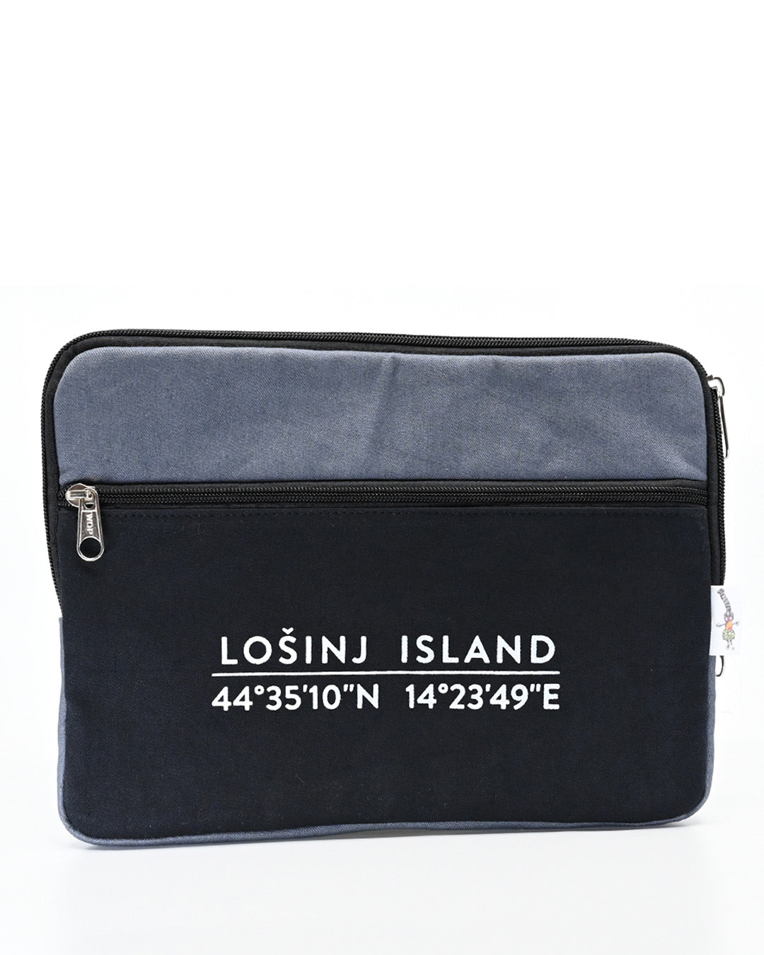 Losinj Island Tablet Pouch Grey and Black