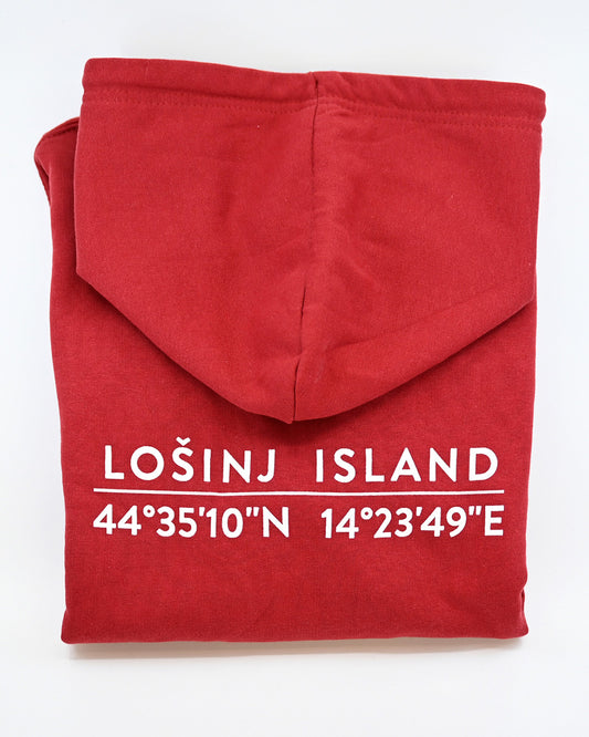 Losinj Island Hoodie Brick Red