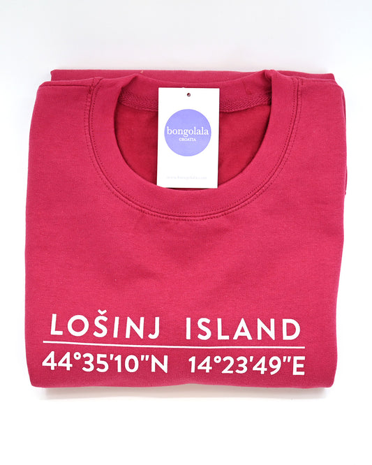Losinj Island Sweatshirt Cranberry
