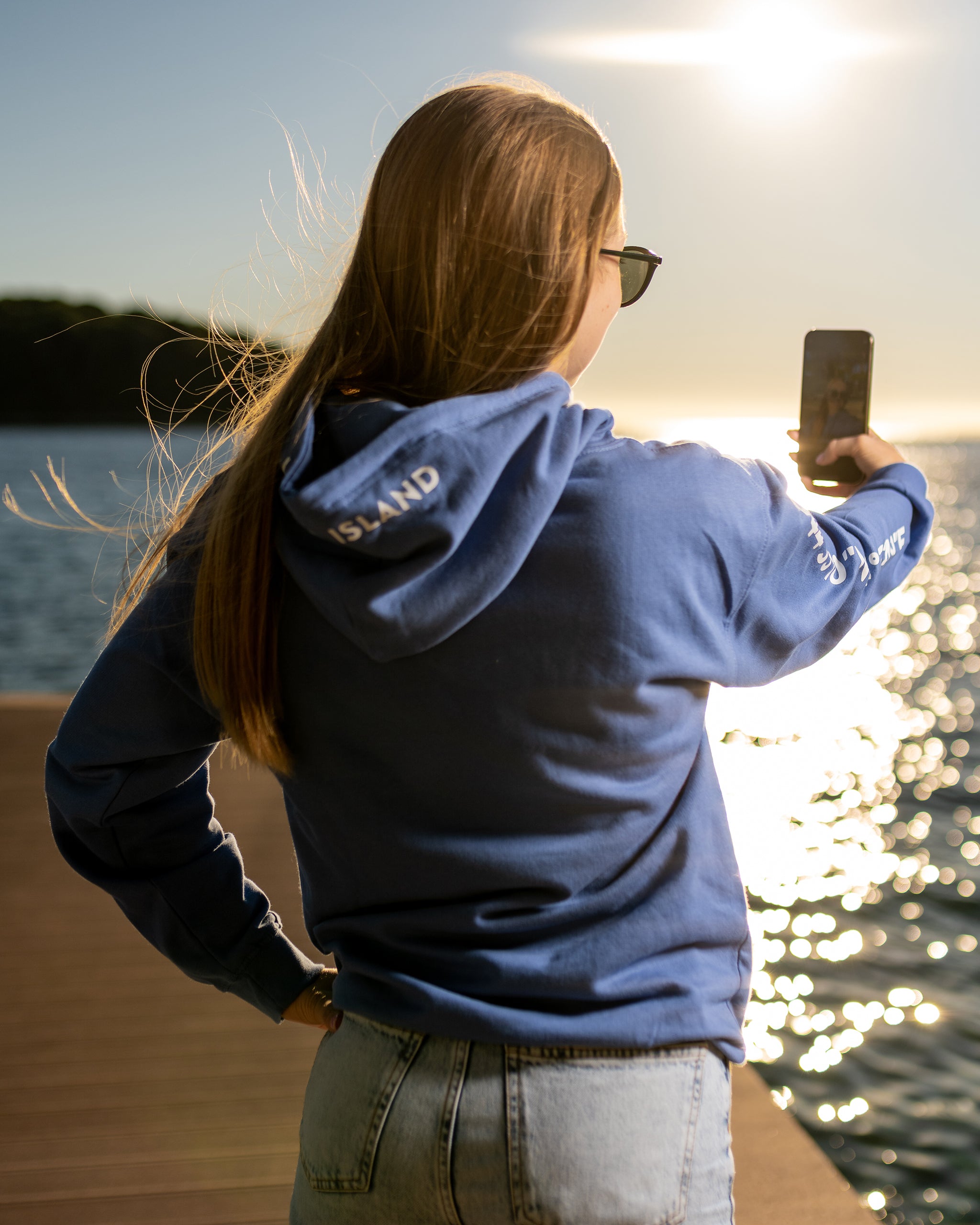 Lošinj coordinates hoodie: Atlantic blue | Bongolala