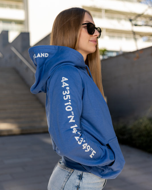 Lošinj Coordinates Hoodie: Atlantic Blue