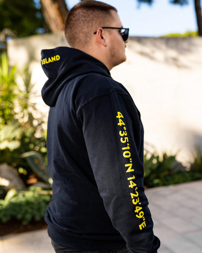 Lošinj Coordinates Hoodie: New French Navy