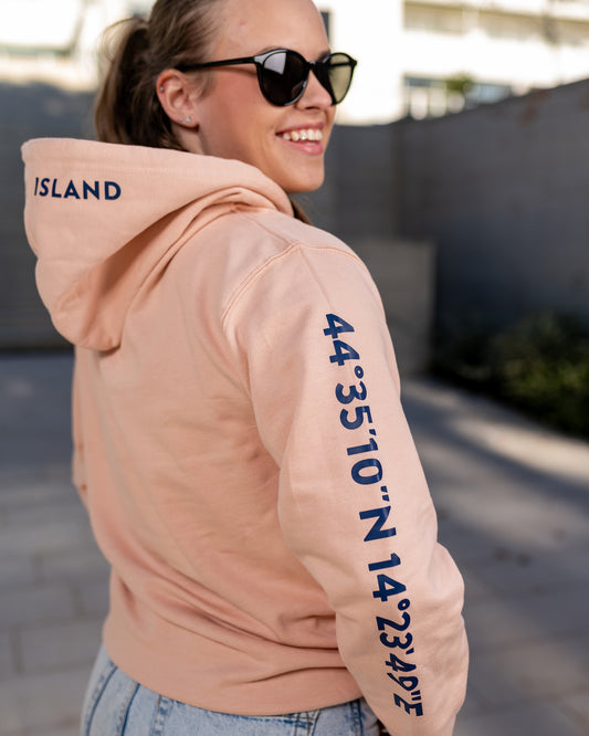 Lošinj Coordinates Hoodie: Peach Perfect