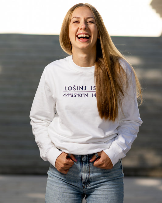 Lošinj Coordinates Sweatshirt: Arctic White