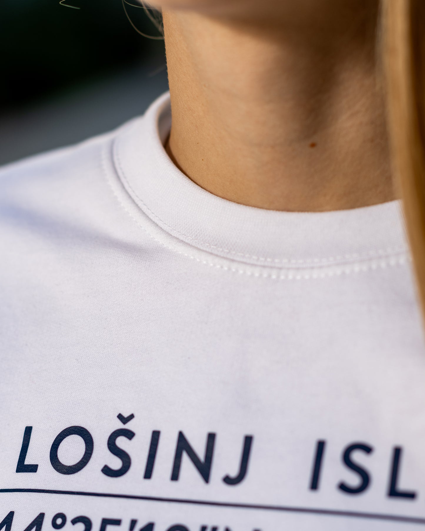Lošinj Coordinates Sweatshirt: Arctic White