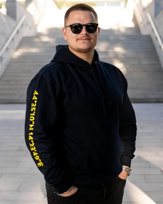 Lošinj Coordinates Hoodie: New French Navy