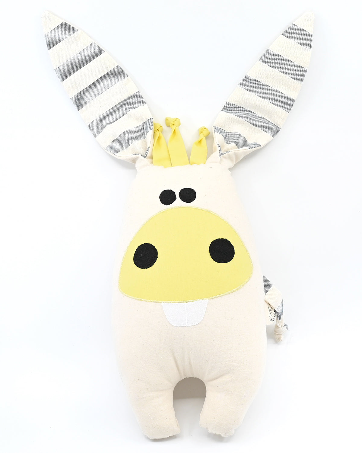 Sovica donkey soft toy made from cotton fabric, suitable for babies and children